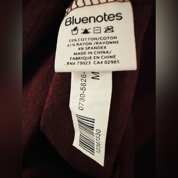 Bluenotes Burgundy Hooded Sweater Dress M - Picture 4 of 4